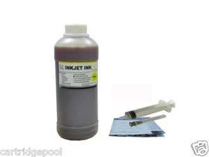 Refill ink for HP 02 C6280 C7250 3210 8238 Yellow 16ozs - Zdjęcie 1 z 1