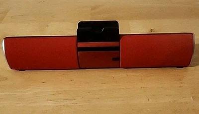 iKANOO BT008 Wireless Bluetooth Portable Speaker Sound Bar Mic Red Tested Works - Image 1 of 4