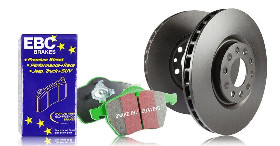 Kit de frenos de rotor delantero EBC para Lexus LS430 2003 con pastillas de freno Green Stuff Foto 1 de 1
