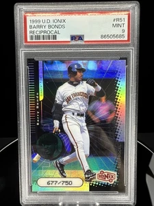 Upper Deck Ionix 1999 recíproco/750 Barry Bonds #R51 PSA 9 ¡¡Pop 4!! Ninguno superior - Imagen 1 de 2