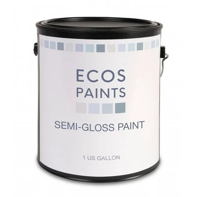 Ecos Paints Semi-Gloss Paint Zero VOC - 4 gallons White - Image 1 of 2