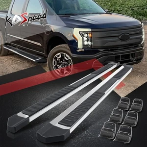 6" Flat Side Step Bar Running Boards for Ford F-150 Super Crew Cab 2022-2024 - Picture 1 of 9