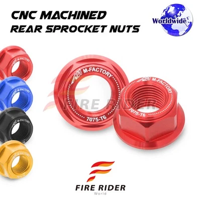 Tuercas de piñón de rueda trasera rojas M12 para Honda CBF1000 ABS (SC58) 09 10 Foto 1 de 3