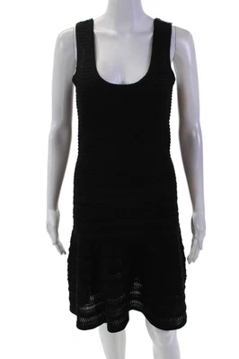 Mini Vestido Para Mujer BB Dakota Cuello Redondo Sin Mangas Ajuste Acampanado Negro Talla S Foto 1 de 4