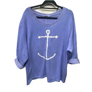 Fresh Produce Übergröße 3X Flieder Sweatshirt Tunika Weich Kommentare lesen - Bild 1 von 7