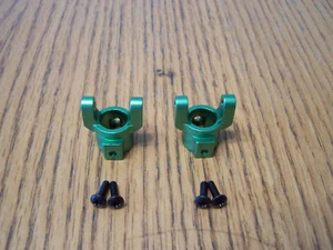 Green Front/Rear Aluminum Steering Arm Mounts Caster L/R Redcat Everest Gen7 Pro - Picture 1 of 3
