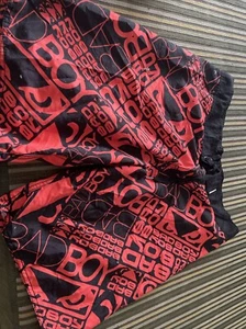 Bad Boy Black & Red Board Shorts Size 92 Freepost F3 - Picture 1 of 4