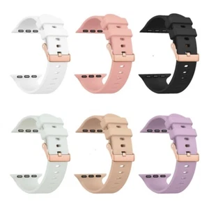 Cinturino sportivo silicone donna per Apple Watch serie 10 9 8 7 6 5 4 SE 38/40/41/42mm - Foto 1 di 32