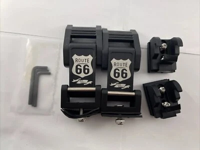 TUZILLA Aluminum Hood Latches Catch Kit Route 66 Style- 2007-2018 Jeep Wrangler - Image 1 of 4