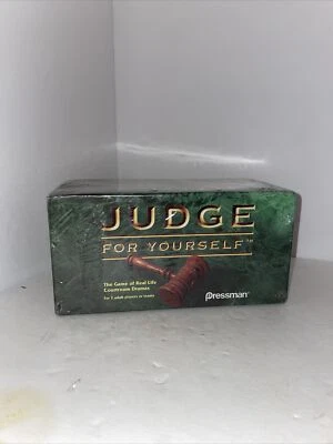 Pressman 1996 Judge For Yourself The Board Game of Real Life Courtroom Drama NEW - Image 1 of 3