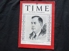 1933 SEPTEMBER 18 TIME MAGAZINE - GEORGE FREDERICK ZOOK, U.S. COMMISSIONER-T 388