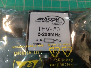 Divisor/divisor de potencia bidireccional Macom/Anzac THV-50, 2-200 MHz, nuevo/sin usar. - Imagen 1 de 4