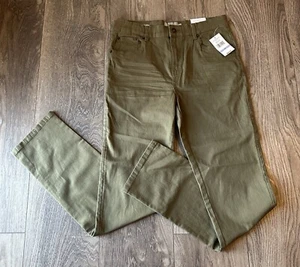 Lucky Brand Youth Green Dark Denim Pockets Straight Leg Jeans Size 18 31”W 30”L - Picture 1 of 8