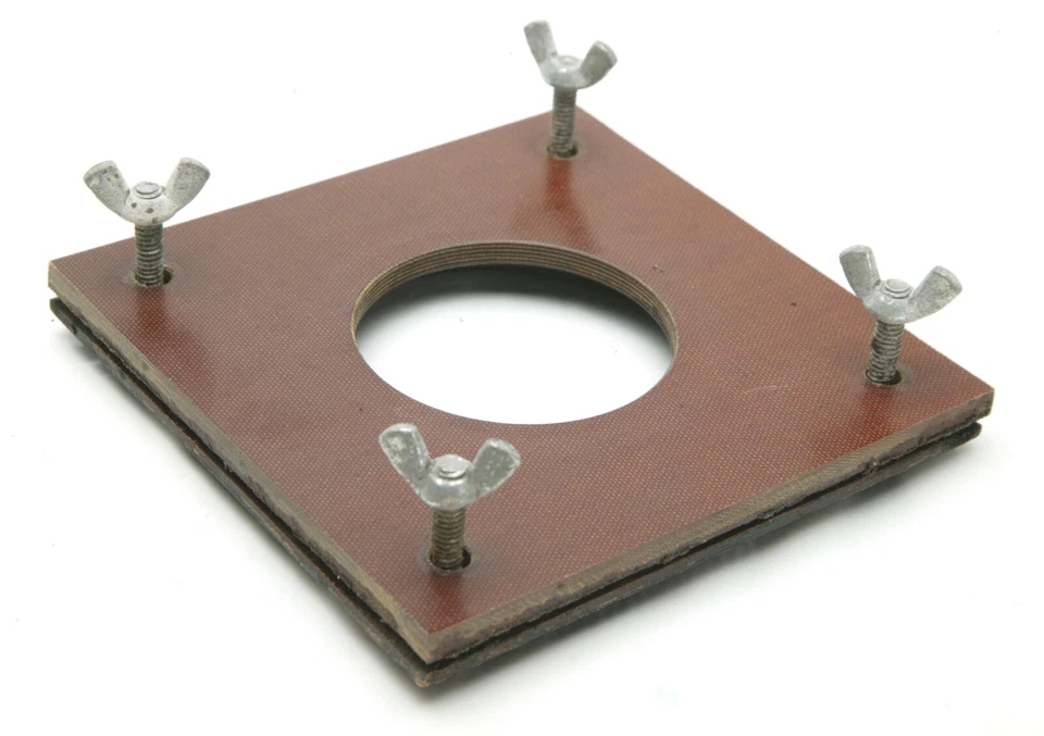 For Kodak Cameras Home Made DOUBLE Lens Board 5.75 x 5.75" With Hole 69mm. See. - Image 1 of 1