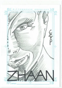 Farscape Season 3 Artist Sketch Sketchafex John Czop - Character Zhaan - Picture 1 of 3