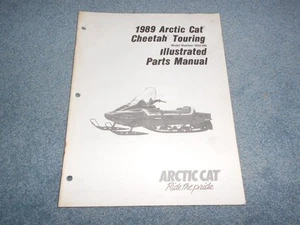 1989 ARCTIC CAT CHEETAH TOURING SNOWMOBILE PARTS BOOK ILLUSTRATED FACTORY MANUAL - Foto 1 di 6