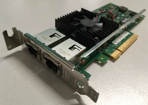 3DFV8 Dell Intel Converged DualPort Ethernet Network Adapter X540-T2 Low Profile - Picture 1 of 4