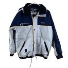 Niebiesko-biała kurtka narciarska Phenix Vintage lata 90-te - rozmiar S