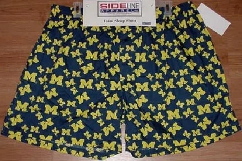 University of Michigan Wolverines Boxers Shorts Underwear Stocking Stuffer NCAA Cover
