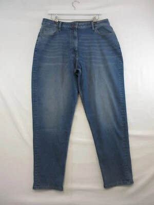 Womens Jeans Size 16 35W 29L Blue Straight Medium Wash Zip Fly  BNWOT - Image 1 of 4