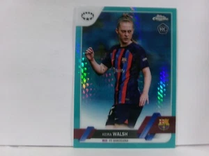 2022-23 Topps Chrome UEFA Women's KEIRA WALSH RC Rookie Aqua Refractor #74 - Picture 1 of 2