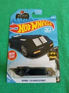 Batman The Animated Series 2018 Hot Wheels azul 359/365 gran tarjeta Batman - Imagen 1 de 4