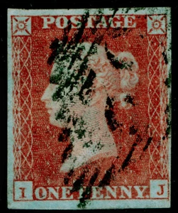 PLACA 102 SG8, 1d rojo-marrón, usada finamente. Cat 35€. IRLANDA. IJ - Imagen 1 de 1