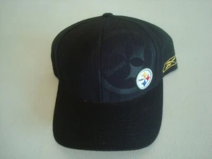 STEELERS REEBOK PITTSBURGH STRAPBACK SPLASH SCRIPT HAT CAP VINTAGE EE - Picture 1 of 5