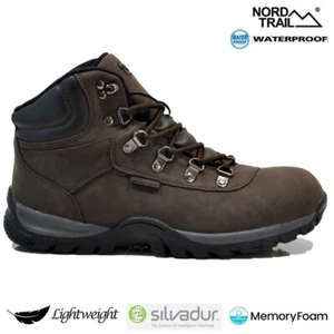 MENS WATERPROOF WALKING HIKING MEMORY FOAM CASUAL WINTER ANKLE BOOTS TRAINERS - Picture 1 of 26