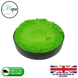 Cosmetic Mica Powder Kiwi Green Pigment Soap Bath Bombs Nail Art Resin - Picture 1 of 2