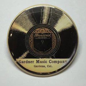 Schallplatte Braunschweig Gardner Musikfirma Werbung Taschenspiegel Vintage Stil - Bild 1 von 2