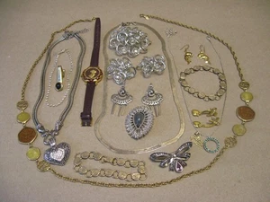 Vtg Jewelry Lot 20+ Pcs Signed Costume Fashion Sarah Cov. Lia Sophia Avon NRT && - Picture 1 of 23