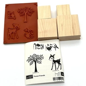 Stampin' Up! Timbri Amici della Foresta Coniglio Gufo Cervo Albero Animali 113748 (4) - Foto 1 di 7