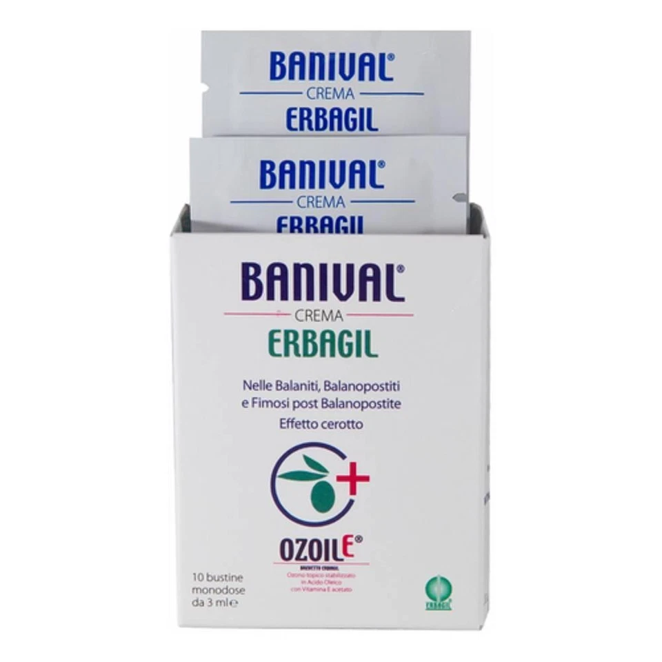 Crema Banival 10 Bustine da 3 ml - Antinfiammatoria e Rigenerante per Balaniti,  - Immagine 1 di 1