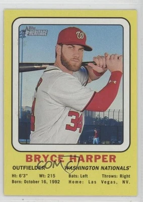 2018 Topps Heritage 1969 Collector Cards Bryce Harper #69CC-BH - Image 1 of 2
