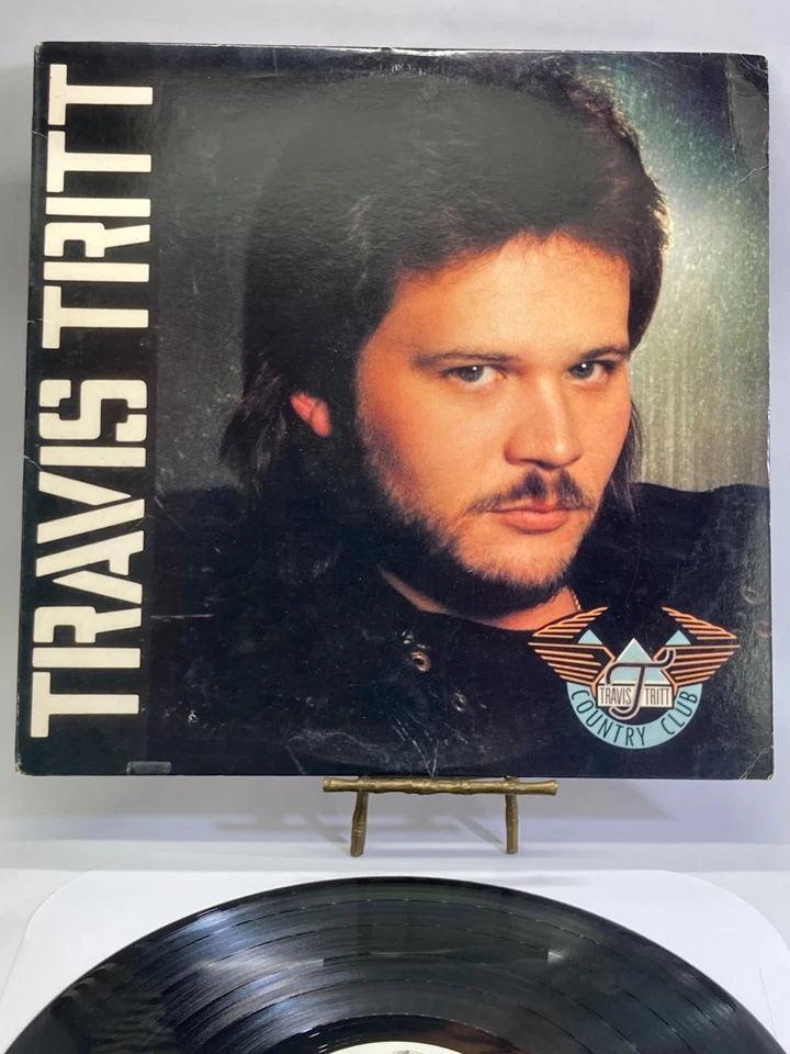 Travis Tritt Country Club Vintage Vinyl LP 1990 Warner Bros. Record 1P-8001 Foto 1 de 4