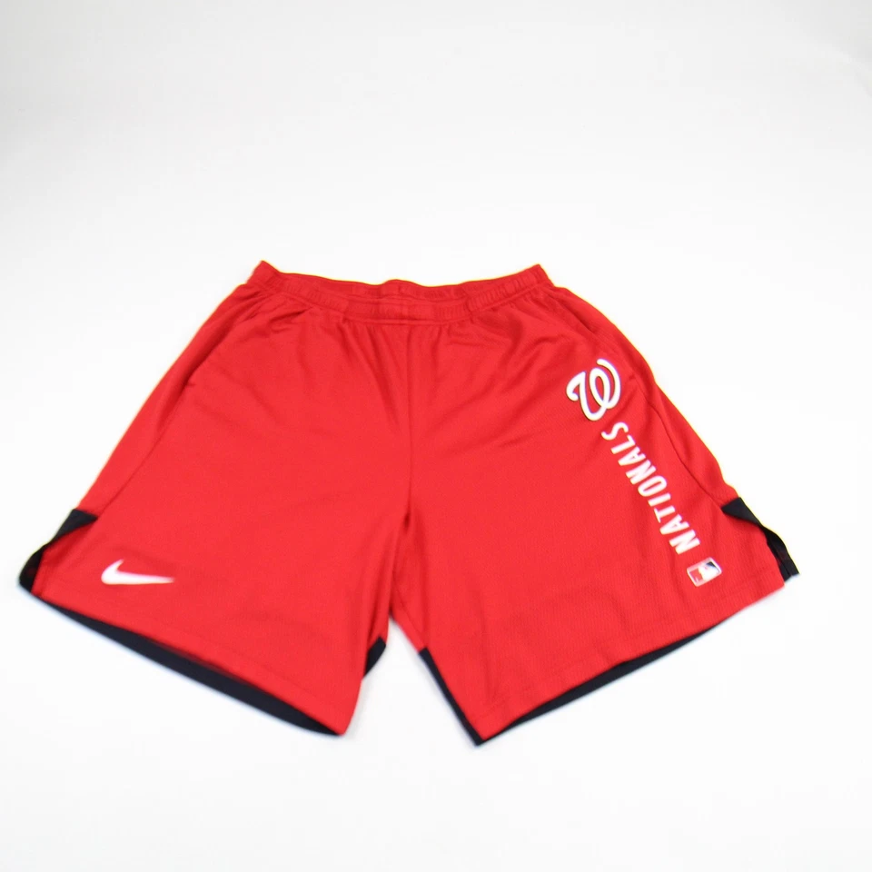 Pantalones Cortos de Práctica Dri-Fit Auténticos Nike MLB de los Nacionales de Washington Para Hombre Usados Foto 1 de 1