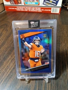 2024 Topps Now Rookie Campaign Quarterbacks Bo Nix RC Blue Framed SP 32/75 - Picture 1 of 7