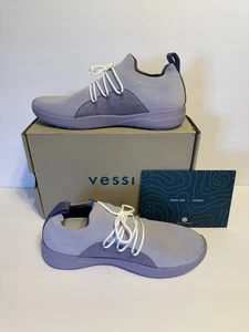 Vessi Cityscape Classic Lilac Purple Waterproof Quality Sneaker W10 Brand New - Picture 1 of 10