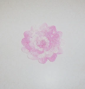 Aplique de costura grande delicado de flor de mamá de 5 capas tonos de ganchillo rosa - Imagen 1 de 2