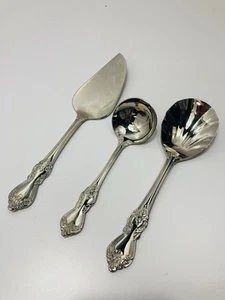 REED & BARTON Duchess of Marlborough Stainless Flatware 3 Pc Hostess Set - Picture 1 of 3