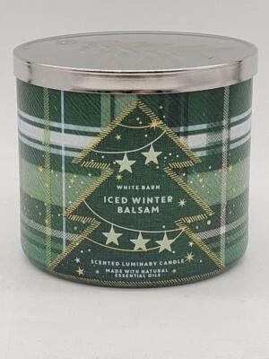 White Barn ICED bálsamo de invierno vela de 3 mechas 14,5 onzas Foto 1 de 4