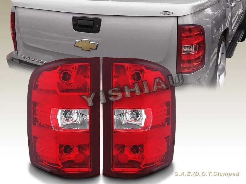 2007-2013 Chevy Silverado Tail Lights LED In RED Smoked - Foto 3