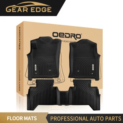 Premium TPE Floor Mats Liner for Toyota Tacoma 2005-2015 Double Cab Heavy Duty Foto 1 de 4