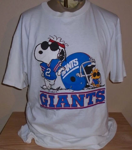 Vintage New York Giants NFL Snoopy Shirt Unisex Men Women S-5XL KV7355 Cover