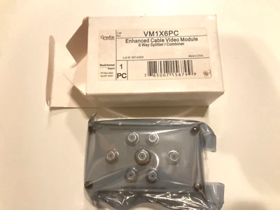 Greyfox Home Systems Enhanced 6 Way Cable Video Module Splitter Combiner VM1X6PC - Image 1 of 4