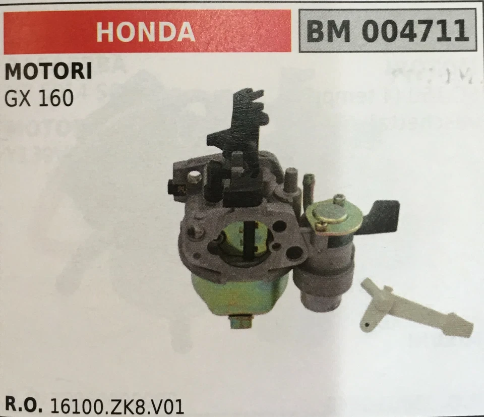 CARBURATORE A VASCHETTA BRUMAR HONDA BM004711 MOTORI GX 160 - Immagine 1 di 1