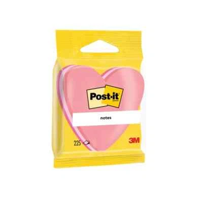 Post-it Notes 70 x 70mm Heart Pink (12 Pack) 2007H - Image 1 of 2