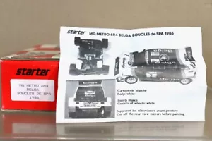 STARTER MODELS 1/43 MG METRO 6R4 BELGA BOUCLES de SPA LUX DUEZ 1986 od - Picture 1 of 4