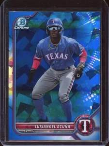 2022 Bowman Chrome Sapphire Edition #BCP72 Luisangel Cuna Prospect Card Rangers - Picture 1 of 2
